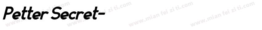 Petter Secret字体转换